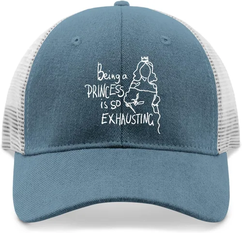 Vista 9 de devor Baseball Caps Being a Princess is so Exhausting Dad Hat for Men Funny Denim Cap Adjustable