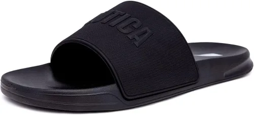 Vista 20 de Nautica Sandalias deslizantes de punta abierta para hombre - Cómodas pantuflas de ducha para interiores y exteriores Portero de la Marina