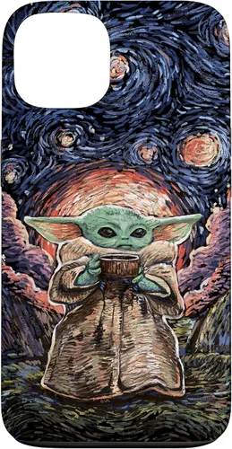 Vista 7 de Star Wars: The Mandalorian The Child Starry Night Style - Carcasa para iPhone 17