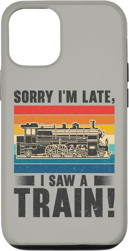 Vista 27 de Funda para iPhone 13 Pro Max Train Railroad Locomotora de tren de vapor para motor Trainspotting