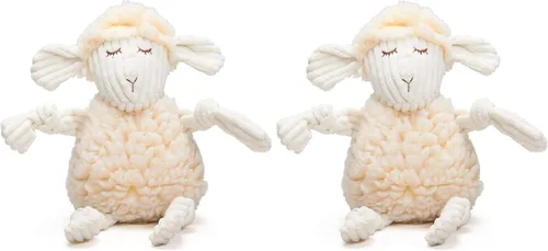 Vista 14 de HuggleHounds Knottie Juguete de Peluche para Perros - Juguete de Animal de Peluche para Perros, Juguetes para Cachorros, Juguete Chirriante