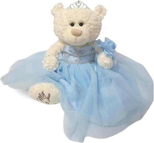 Vista 8 de KINNEX COLLECTIONS SINCE 1997 20" Quince Anos Quinceanera Last Doll Osito de peluche con vestido (pieza de centro) ~ ARC16831-4 (azul bebé)