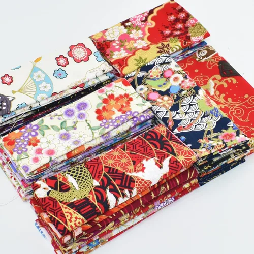 Vista 5 de Paquete de 30 piezas de tela de algodón – 8 x 10 pulgadas, tela de envoltura de estilo japonés para manualidades, costura de retazos y manualidades