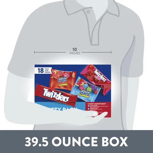 Vista 4 de JOLLY RANCHER & TWIZZLERS Surtido de dulces de frutas, caja a granel, 39.5 onzas