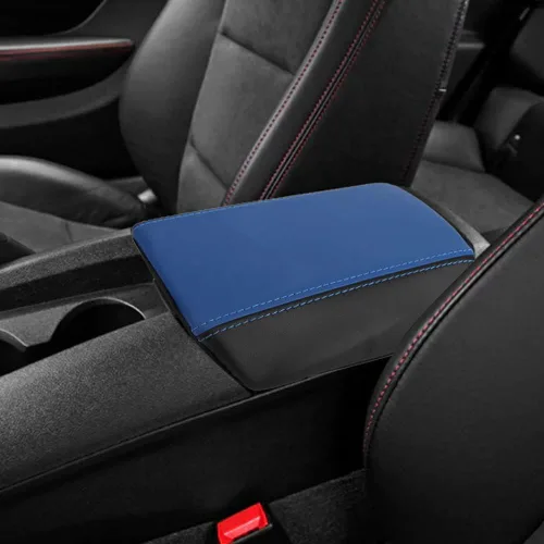 Vista 10 de XITER Funda de cuero para consola de automóvil, impermeable, protector para reposabrazos de consola central para Chevrolet Camaro 2010 2011 2012