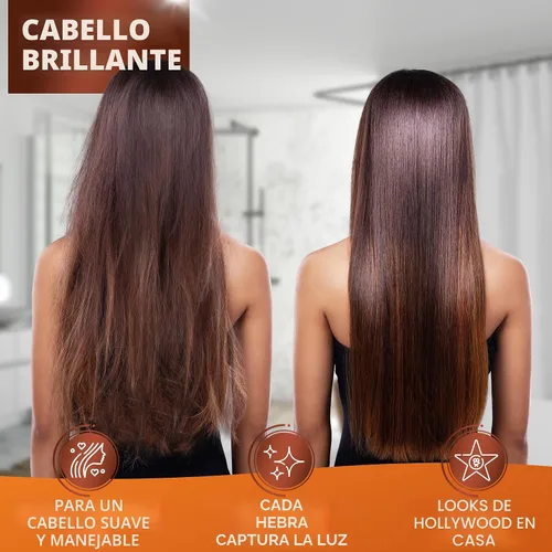 Vista 3 de Juego de champú y acondicionador de aceite de argán marroquí - Sin sulfatos, cuidado hidratante antifrizz para mujeres - Tratamiento hidratante