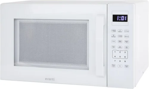 Vista 5 de Avanti Horno de microondas compacto de 1000 vatios para encimera con 9 ajustes de cocción preestablecidos, descongelación rápida y por peso, panel