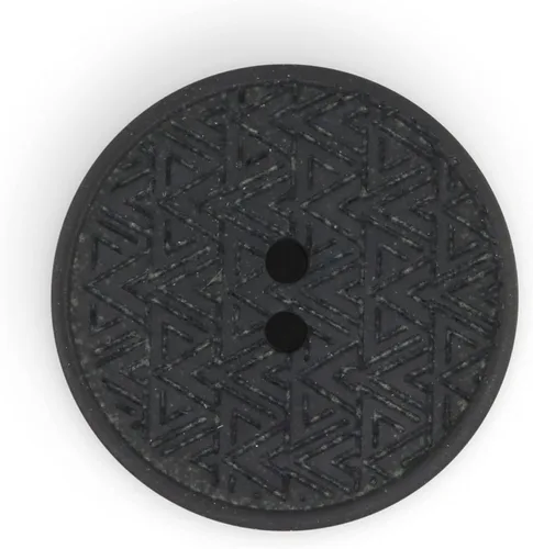 Vista 3 de Dritz Geométrico redondo, 0.787 in, negro, 9 botones de cáñamo reciclado, 0.787 in, 9