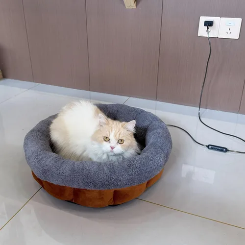 Vista 9 de 5V Heated Pet Bed with Adapter, Dual-Sensor Safety, Cat & Dog, 20