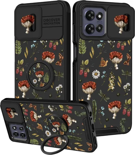 Vista 55 de para Moto G 5G 2023 funda - Cubierta de teléfono linda con corazón para mujeres y niñas, diseño único negro con cubierta deslizante para la cámara
