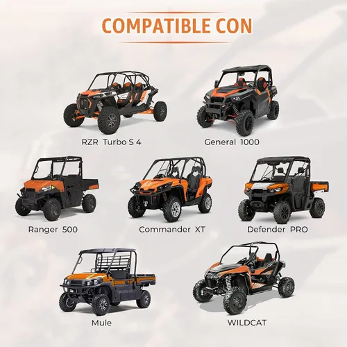 Vista 9 de KEMIMOTO Red de carga UTV compatible con Polaris Ranger General Defender