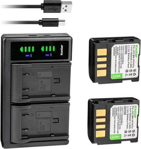 Vista 7 de Kastar Paquete de 1 batería BN-VF707 y LTD2 cargador USB de repuesto para JVC GZ-MG21ZEZ GZ-MG21U GZ-MG21US GZ-MG22 GZ-MG22AG GZ-MG22AS GZ-MG22ER