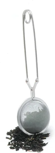 Vista 4 de Norpro Infusor de té de malla de acero inoxidable, 2 pulgadas, plateado