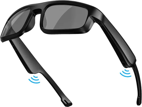 Vista 10 de Gafas inteligentes, gafas de sol polarizadas Bluetooth, micrófono y altavoces integrados, asistente de voz, protección UV, gafas de sol de audio