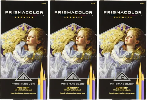 Vista 10 de Prismacolor 2476 Verithin Lápices de Colores, Colores Surtidos, 12