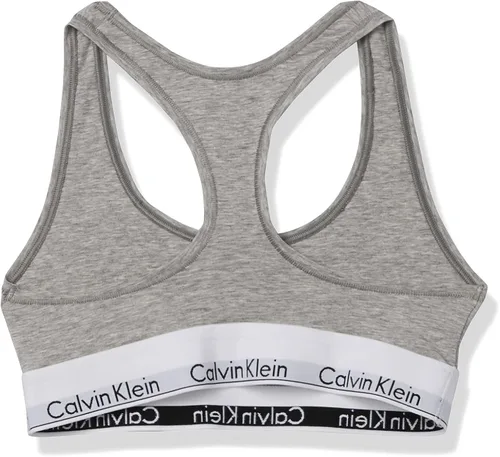 Vista 2 de Calvin Klein Bralette inalámbrico moderno de algodón sin forro para mujer