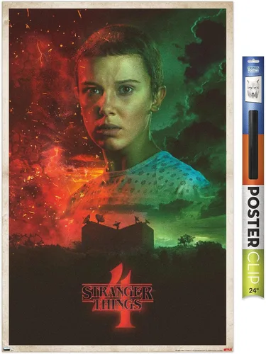 Vista 18 de Trends International Netflix Stranger Things: Season 4 - Póster de pared de once hojas, 14.725 x 22.375 pulgadas, versión enmarcada de madera