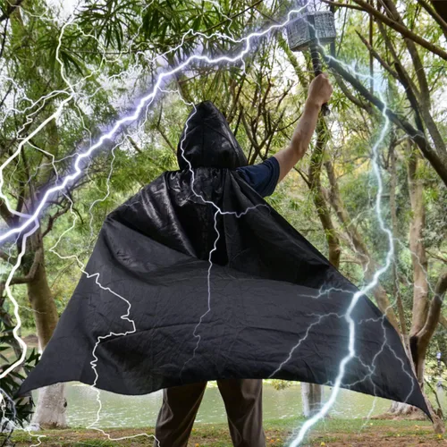 Vista 7 de Martillo de Halloween, armas de cosplay, hacha de espuma de batalla de poliuretano, ideal para regalo de cumpleaños LARP