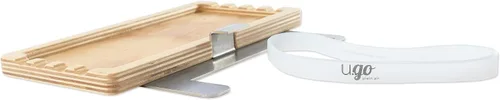 Vista 2 de u.go Plein Air - Bandeja lateral de madera para cualquier lugar, 4 x 8 pulgadas, compatible con cajas de pochade U.go, accesorios de caballete