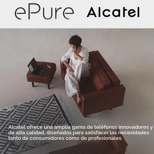 Vista 5 de Alcatel Epure Premium - Teléfono inalámbrico DECT con contestador automático - Diseño clásico - Base de pantalla inteligente - Gran pantalla gráfica