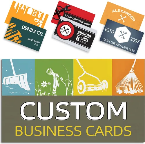 Vista 21 de Tarjetas de visita personalizadas con tu logo, personalizables 100 piezas de impresión de doble cara, personalizadas para pequeñas tarjetas de 300