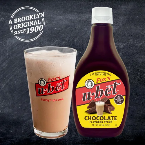 Vista 5 de Botella de jarabe FOX'S U-BET, Certificado Kosher, Original de Brooklyn, Sin Grasa (Paquete de 1, Chocolate)