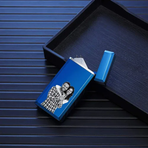 Vista 7 de Encendedor de fotos Zippo personalizado con imagen, encendedor de fotos personalizado para hombres, encendedor de puros, encendedor electrónico