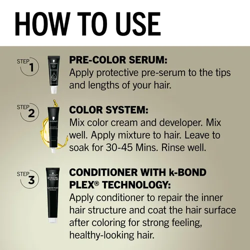 Vista 17 de Schwarzkopf Keratin - Tinte para el cabello rubio, 7.0 rubio ceniza oscuro, coloración permanente de calidad profesional, sistema de refuerzo