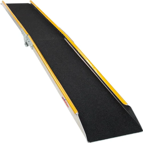 Ruedamann Rampas de carga de aluminio de 71 pulgadas para camionetas, remolques, rampa plegable para motocicleta, capacidad de 600 libras, rampa