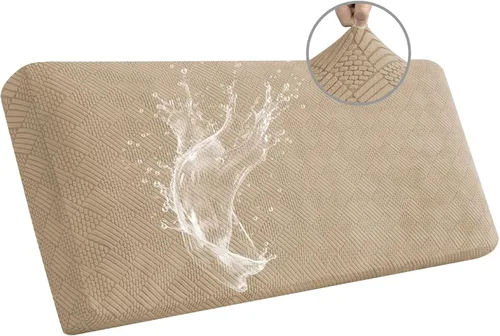 Vista 14 de Easy-Going - Fundas impermeables para cojines de sofá y sofás, funda de asiento de sofá de jacquard elástico de repuesto para perros, mascotas