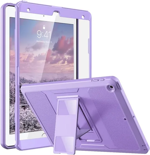 Vista 14 de MoKo Funda para iPad de 10.2 Pulgadas iPad 9ª Generación 2021/ iPad 8ª Generación 2020/ iPad 7ª Generación 2019, [Servicio Pesado] A Prueba
