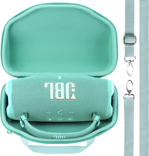 Vista 13 de Carcasa Rígida Lebakort Compatible con Altavoz JBL Charge 5 Charge 4 Impermeable (Carcasa Negra)