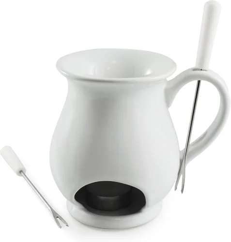Vista 10 de Swissmar F12064 Juego de tazas de fondue de chocolate nostalgia de 4 piezas