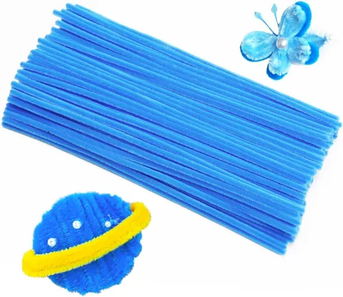 Vista 22 de Eppingwin Limpiapipas multicolor, tallos de felpilla de 12 pulgadas para manualidades, limpiapipas, suministros de manualidades para proyectos