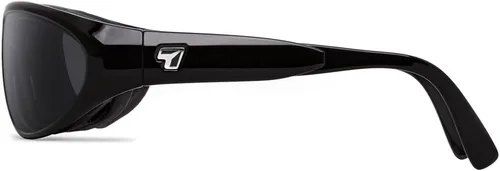 Vista 2 de 7eye by Panoptx Diablo Gafas de sol con bloqueo de viento - Negro brillante, lentes grises polarizadas