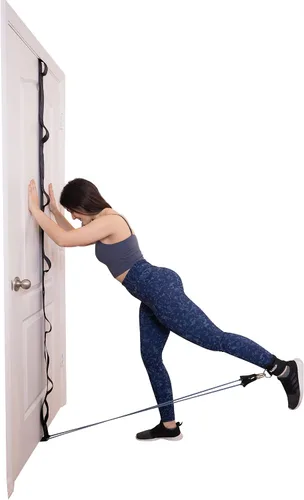 Vista 7 de Lumia Wellness Correa de anclaje para ejercicios de banda de resistencia, banda de gimnasio de puerta resistente, gimnasio multipunto de cuerpo
