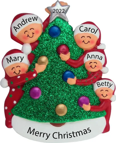 Vista 10 de Adorno de Primera Navidad 2025 Personalizado para Parejas – Regalo Personalizado de Nuestro Primer Año Juntos para Parejas – Adorno de Primera