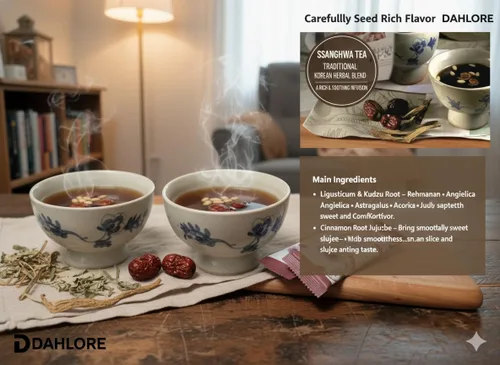 Vista 4 de Gohyang Ssang Hwa Tea Gold - Té de hierbas tradicional coreano con azufaifa, canela y raíz de angélica, apoyo inmunológico y refuerzo de energía, 15