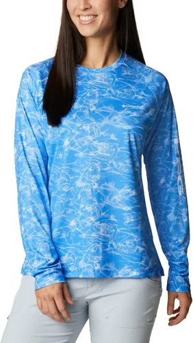 Vista 16 de Columbia womens Super Tidal Tee Long Sleeve Cypress Seamoss