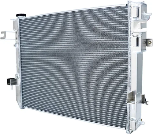 Vista 3 de Radiador de aluminio de 4 filas para 2011-2018 Ram 1500/2500/3500 2009-2010 Dodge Ram 1500/2500, 2012 2013 2014 2105 2016 2017 radiadores