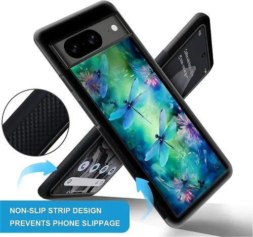 Vista 129 de Compatible con Google Pixel 4A 5G Mobile Case Creative Acrylic Panel trasero Silicona Protección Grip especialmente diseñado para Google Pixel 4A 5G