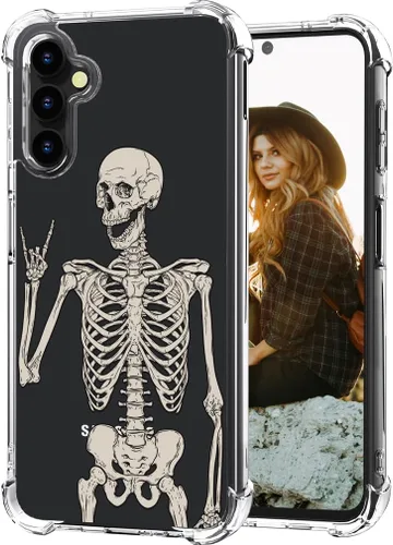 Vista 28 de Hungo Funda compatible con Samsung Galaxy S25 Plus / S24 Plus, diseño femenino estético de diseño femenino S24+ S25+ de astronauta de dibujos