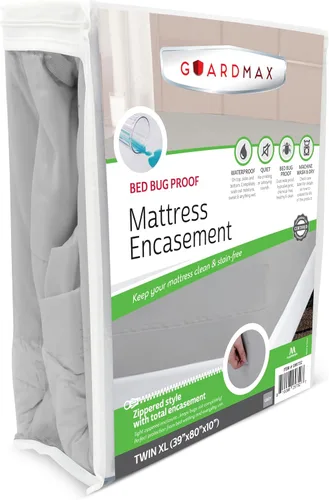 Vista 80 de Protector de colchón Guardmax con cremallera funda contra insectos para cama 100% impermeable suave, hipoalergénico y transpirable