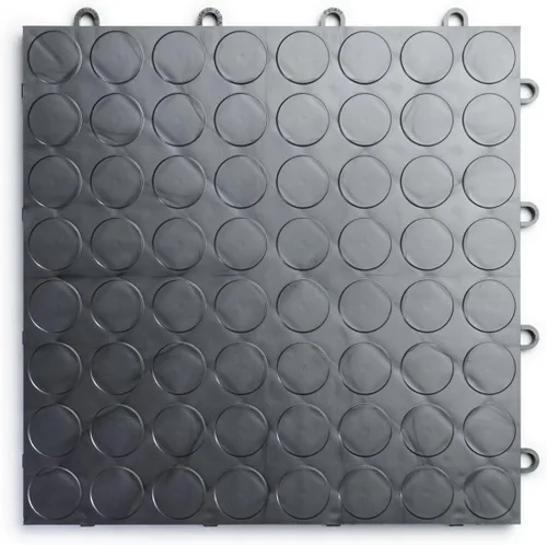 Vista 18 de Big Floors RaceDeck - Azulejos de garaje, suelo de garaje entrelazado, baldosa modular de copolímero antideslizante de alta resistencia, fácil