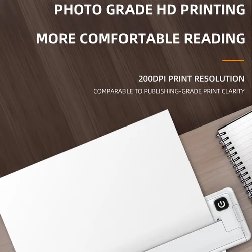 Vista 3 de A4 Thermal Paper, 100 Page Thermal Printer Paper, 8.2 x 11.7 Inches for Portable Thermal Printer, Compatible with Most Thermal Printers