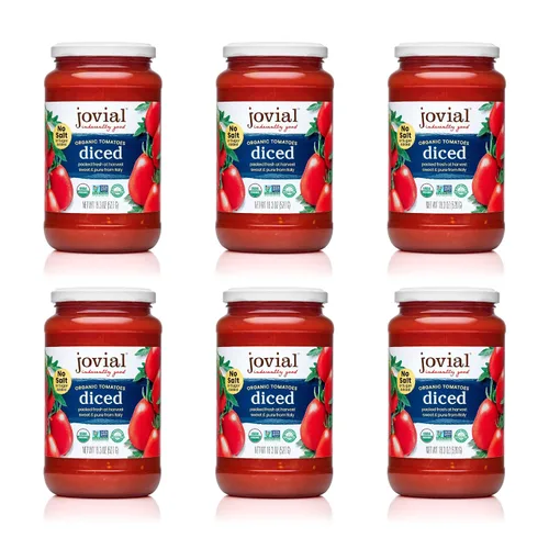 Vista 8 de Jovial Tomates triturados, tomates orgánicos, sin OMG, 18.3 onzas, paquete
