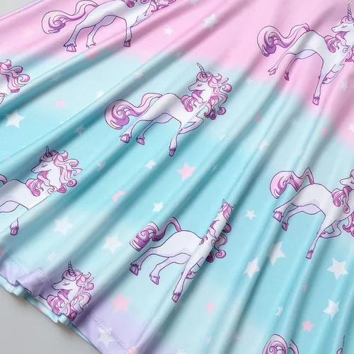 Vista 5 de Jxstar Vestidos sin mangas para niñas, ropa casual de verano para niños pequeños