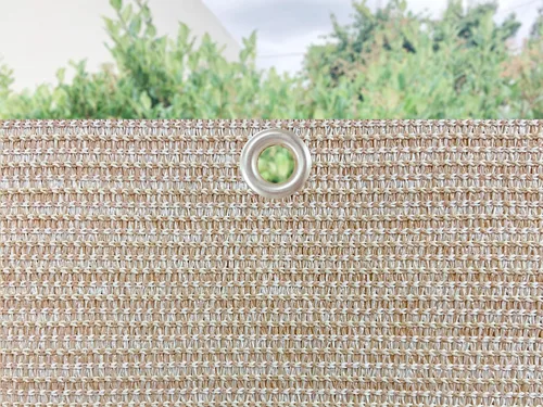 Vista 3 de Alion Home© Lock-Stitch - Paño de protección solar de punto UV, pantalla de cubierta de patio, color beige (6 x 16 pies)