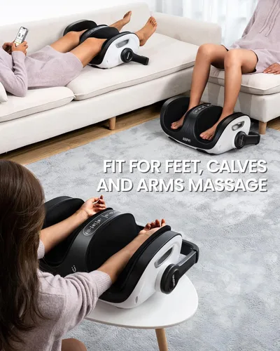 Vista 3 de RENPHO masajeador Shiatsu de pies con calor, masajeador de pies y pantorrillas, regalos de cumpleaños y Navidad para mujeres, hombres y personas