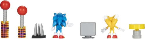 Vista 4 de Sonic The Hedgehog Juego de diorama de figuras de acción de 2.5 pulgadas